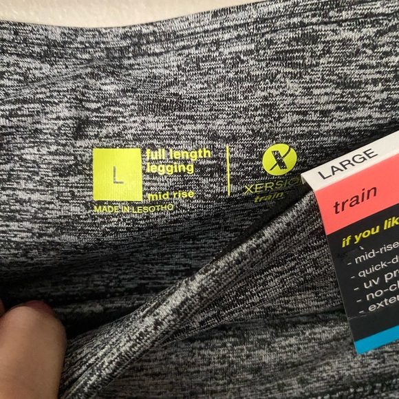 Xersion full length legging . Black and white heather - Picture 5 of 6